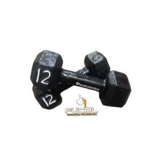 2 MANCUERNAS HEXAGONALES DE 12 LBS