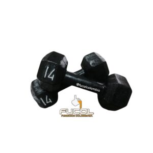 2 MANCUERNAS HEXAGONALES DE 14 LBS
