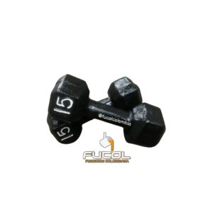 2 MANCUERNAS HEXAGONALES DE 25 LBS