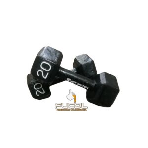 2 MANCUERNAS HEXAGONALES DE 20 LBS